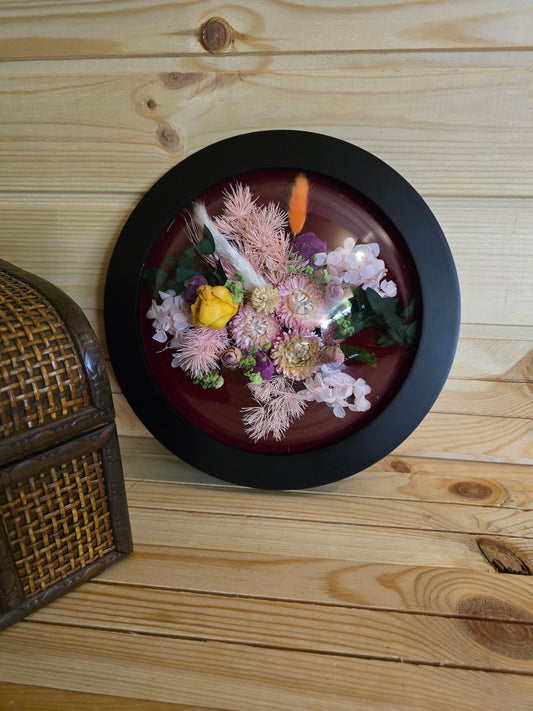 D012 Tablou floral unicat – flori naturale conservate