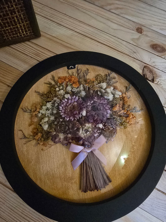 D008 Tablou cu flori uscate