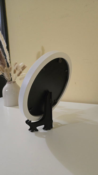 G010 Tablou rotund realizat manualcu flori naturale conservate