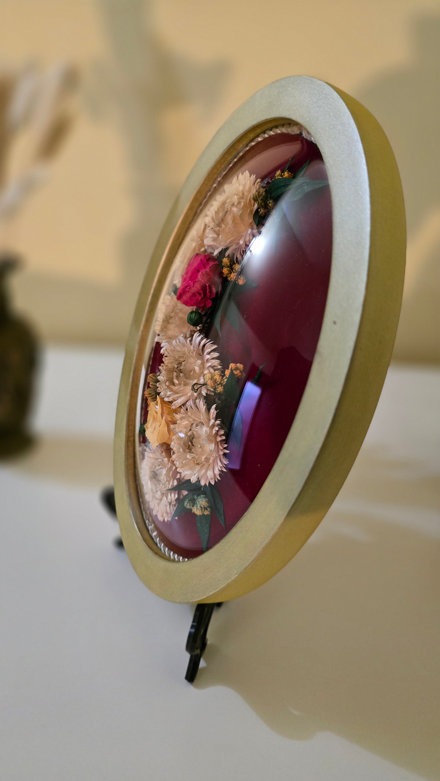 D020 Tablou floral realizat manual – un buchet care nu se ofilește niciodată ✨