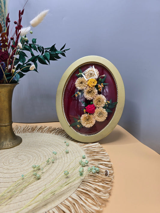 D020 Tablou floral realizat manual – un buchet care nu se ofilește niciodată ✨