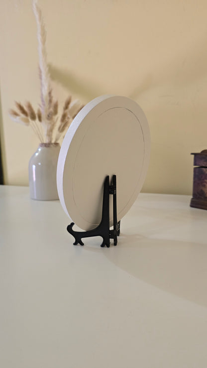 D040 Tablou oval cu flori naturale conservate – eleganță în detalii