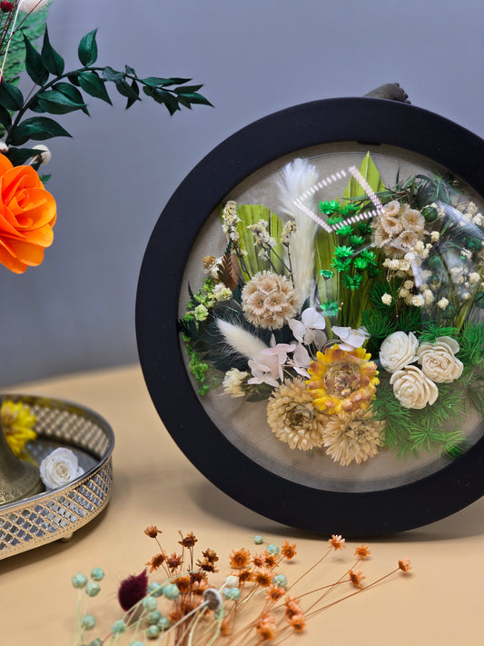 D010 Tablou roti d cu flori naturale